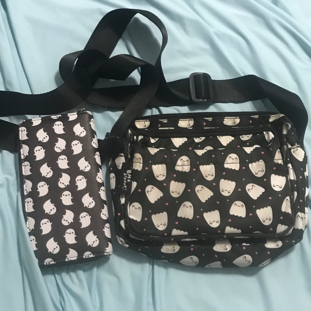 Happy Ghost Bag and wallet bundle
